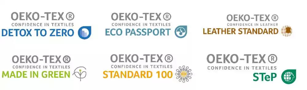 Diffèrent oeko-tex